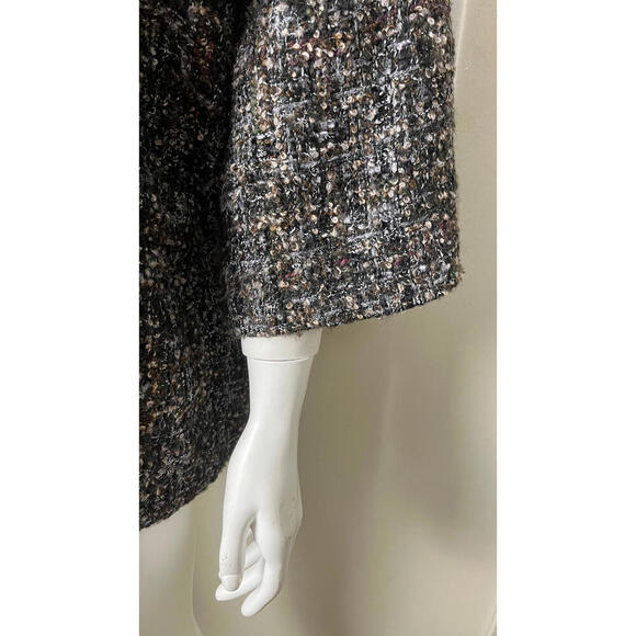 Eskandar O/S LUX Oversized Rich Tweed Boucle Coat Jacket 0 - Picture 5 of 14